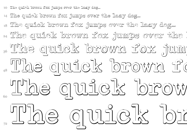 NeoBulletin font waterfall